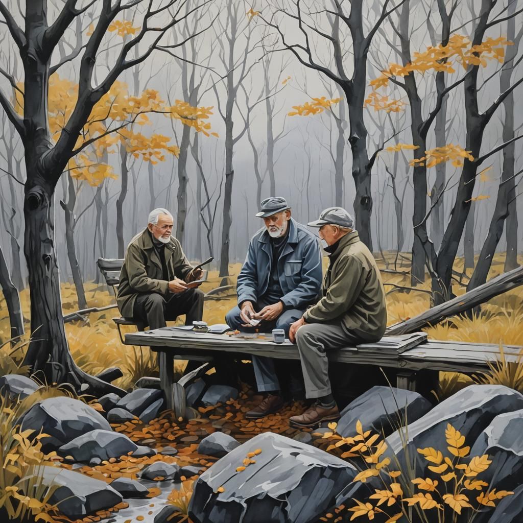 Gouache Painting Inspired by a Limerick