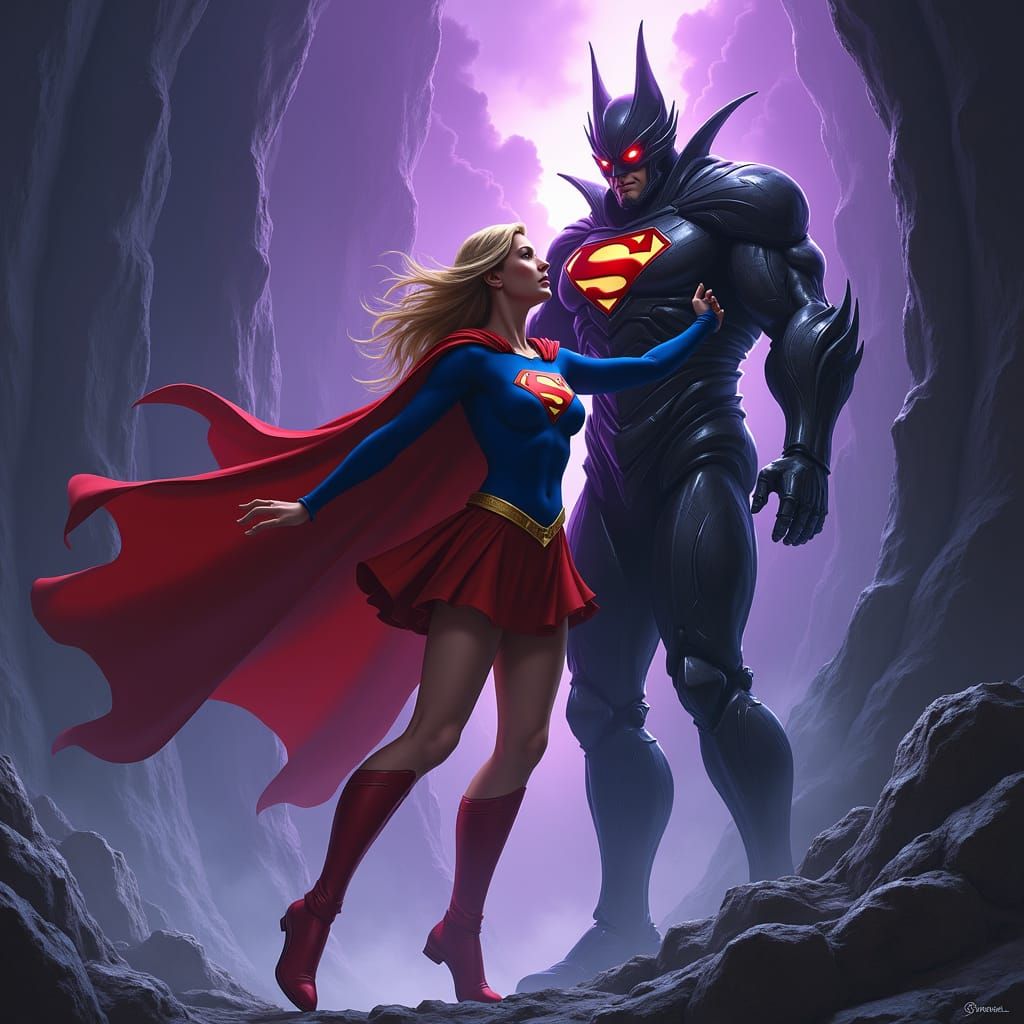 Supergirl Held Captive in Futuristic Evil Lair