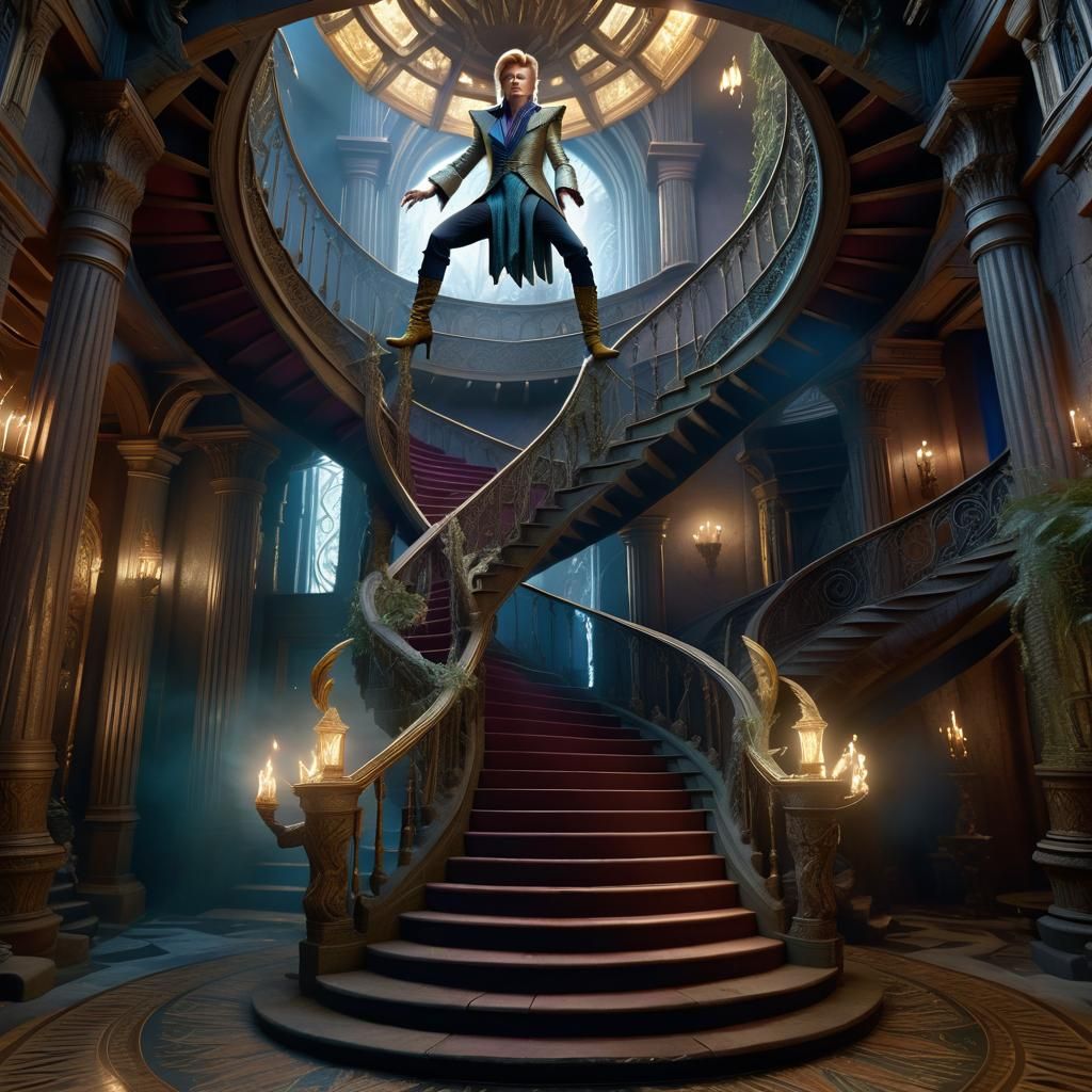 King Jareth Descends: A Detailed 3D Render