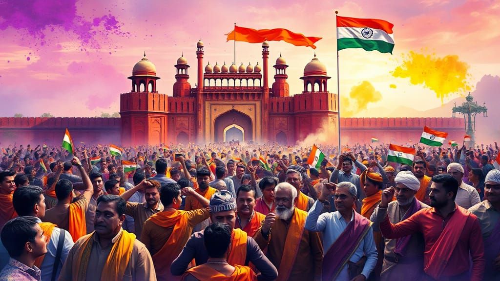 Indian Independence Day Celebration at Red Fort