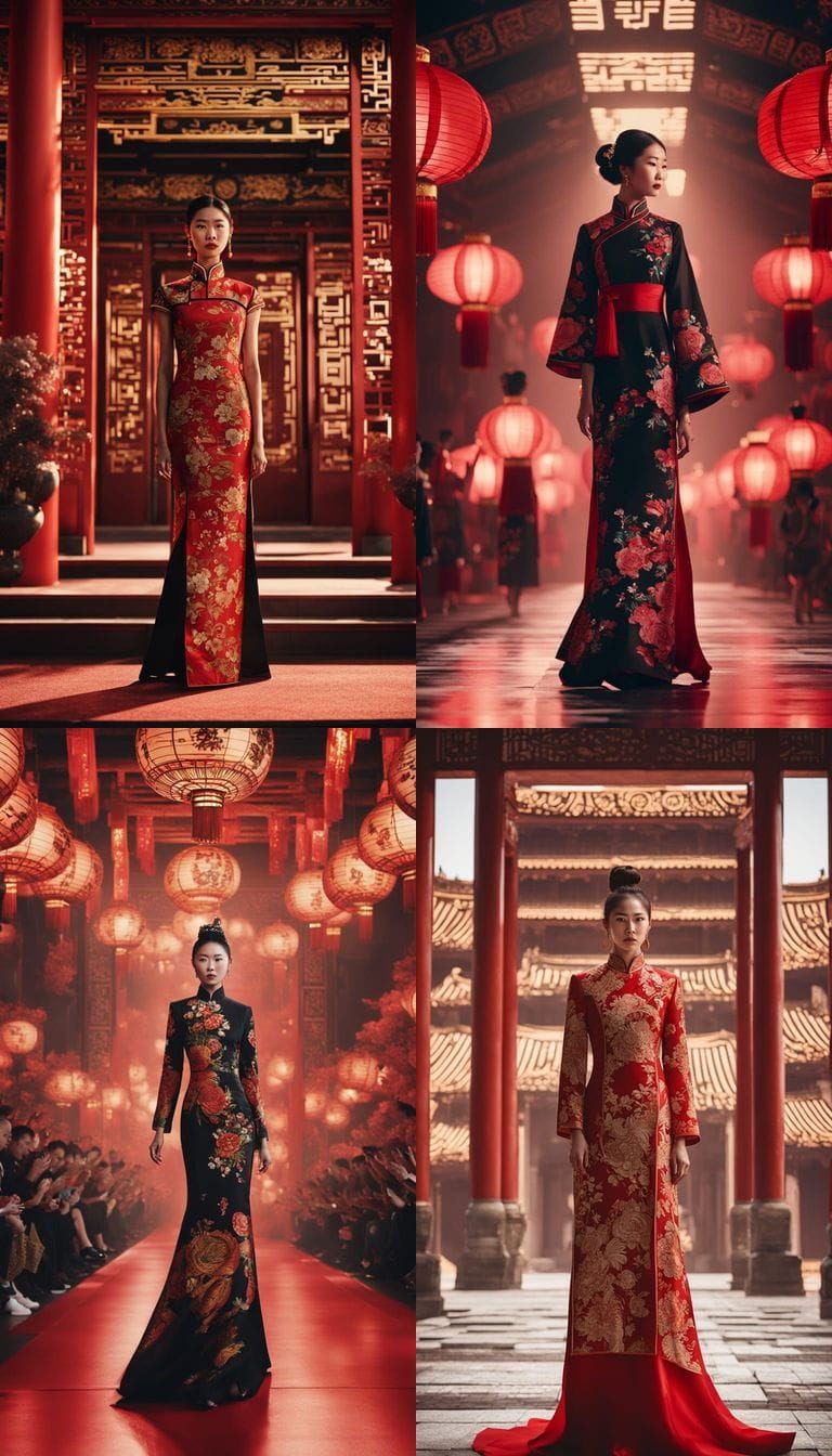 Cheongsam Fashion Show on Chinese Runway