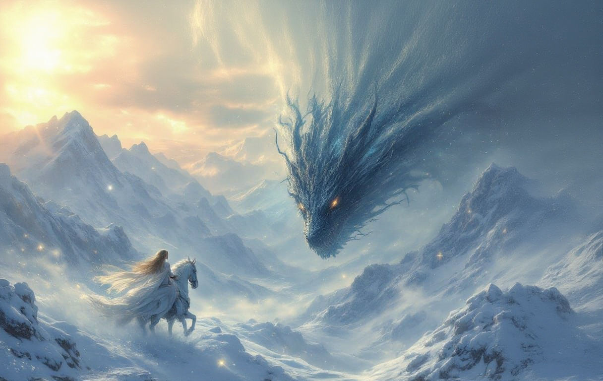 Ethereal Princess Leads Knights in Snowy Battle Against Dark...