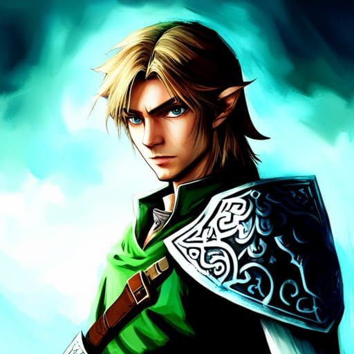 Hyperrealistic Image of Link from Twilight Princess
