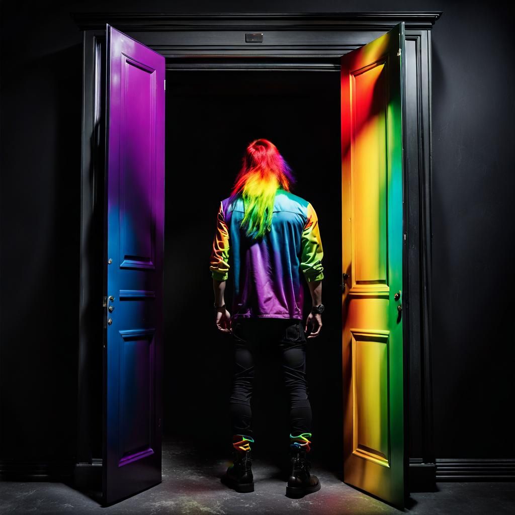 Rainbow Punk Emerges from Dark Closet
