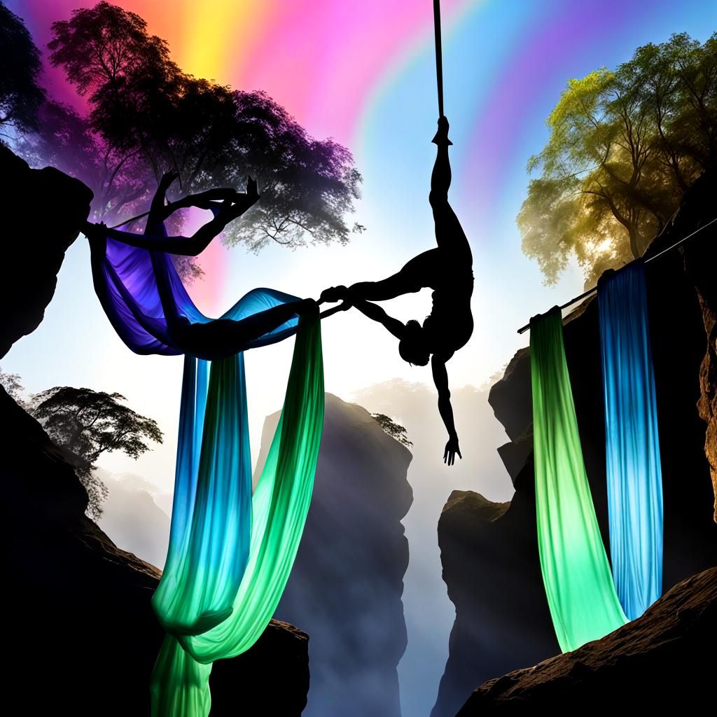 Morning Nature Aerial Silks Training