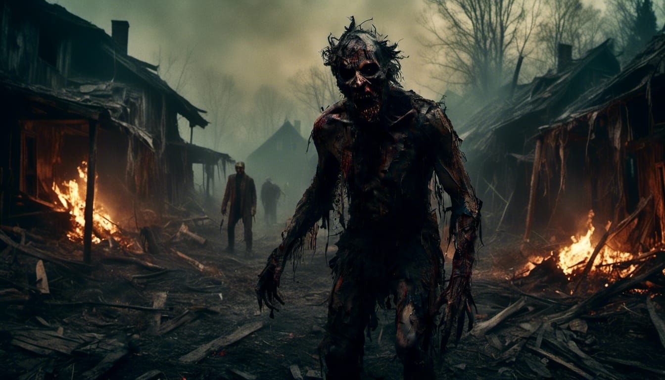 Terrifying Werewolf Rampage in Burning Village