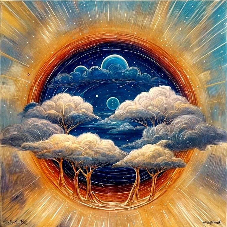 Ethereal Figure Made of Light