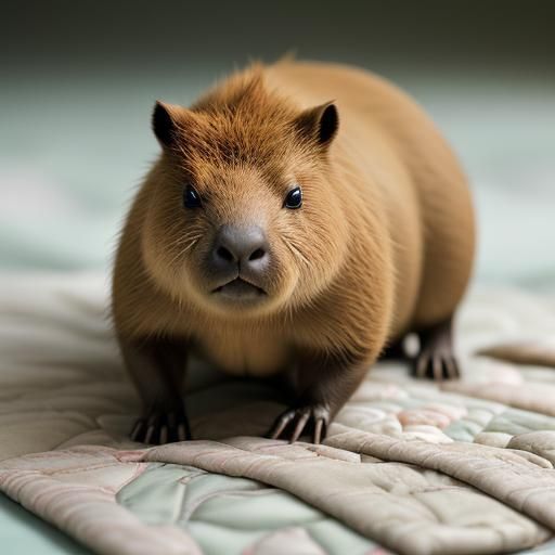 Patchwork Capybara: A Quilting Material Creation