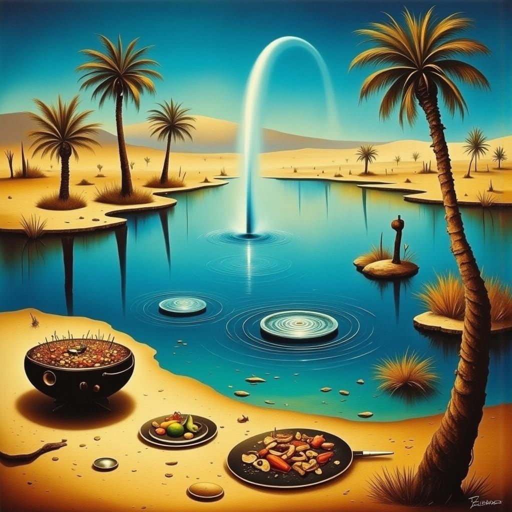 Sahara Oasis in Vibrant Color