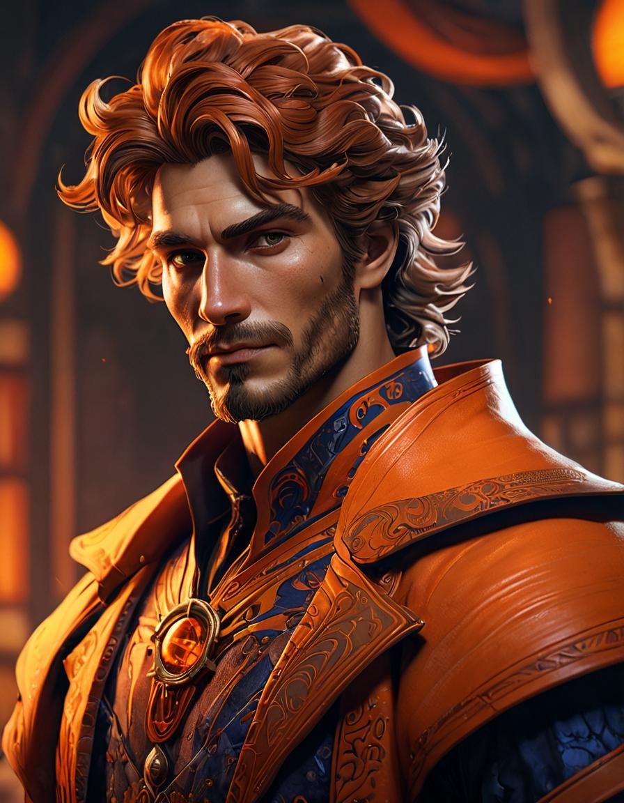 Halloween Man Portrait in Cinematic Style