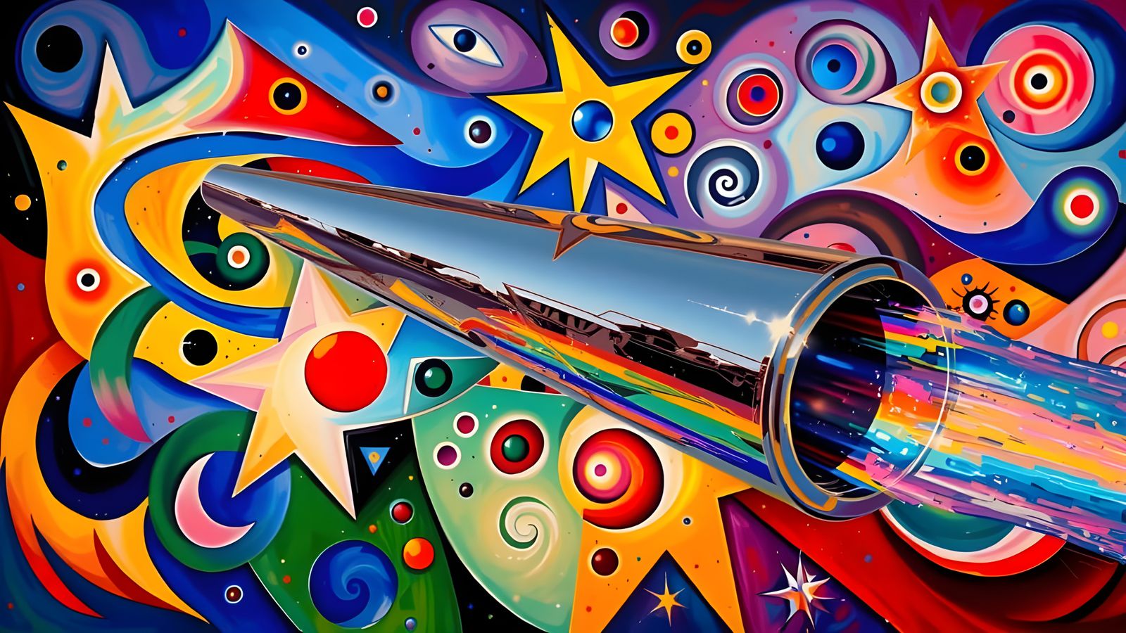 Vivid Rainbow Cylinder with Cosmic Vortexes