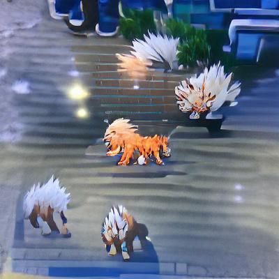 Shiny Arcanine: A Golden Pokémon