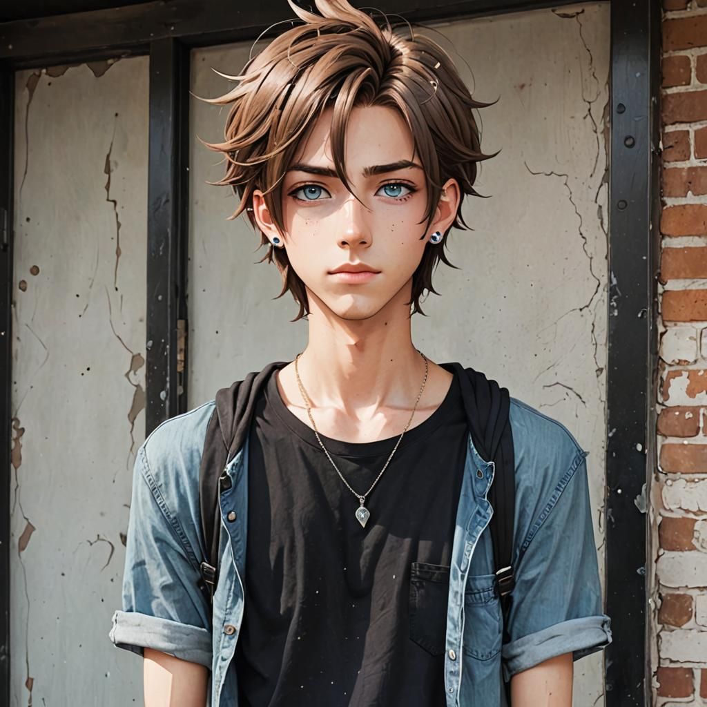 Brown haired male oc