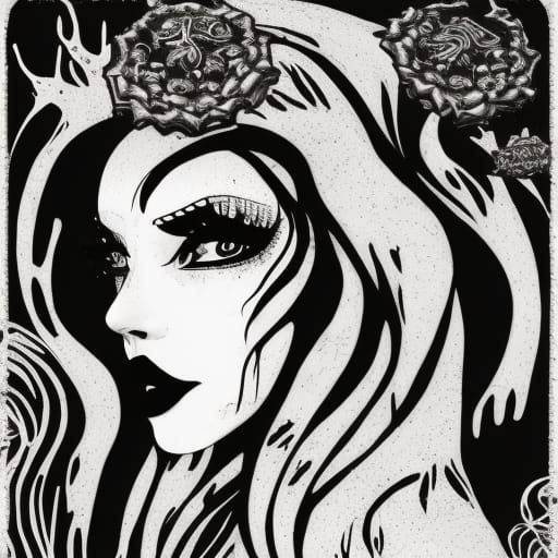 Monochromatic Eldritch Goddess of Galactic Horror