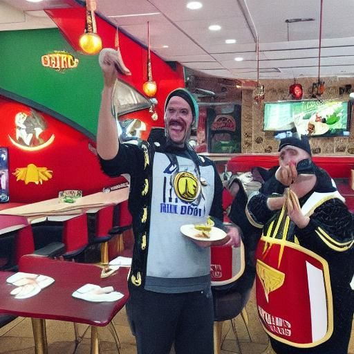 Wizards Dine at a Fast Food Restaurant