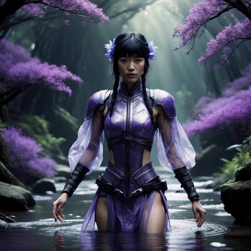 Cybernetic Fairy Ninja Emerges From Stream