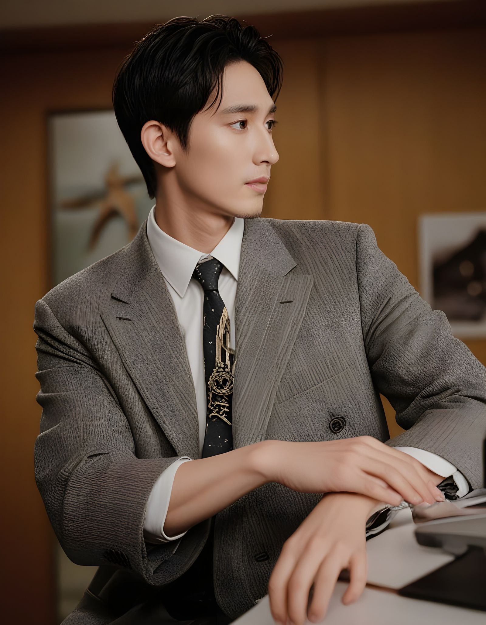 Actor Lee Soo Hyuk's Cinematic Portrait in Film-Graded Glory