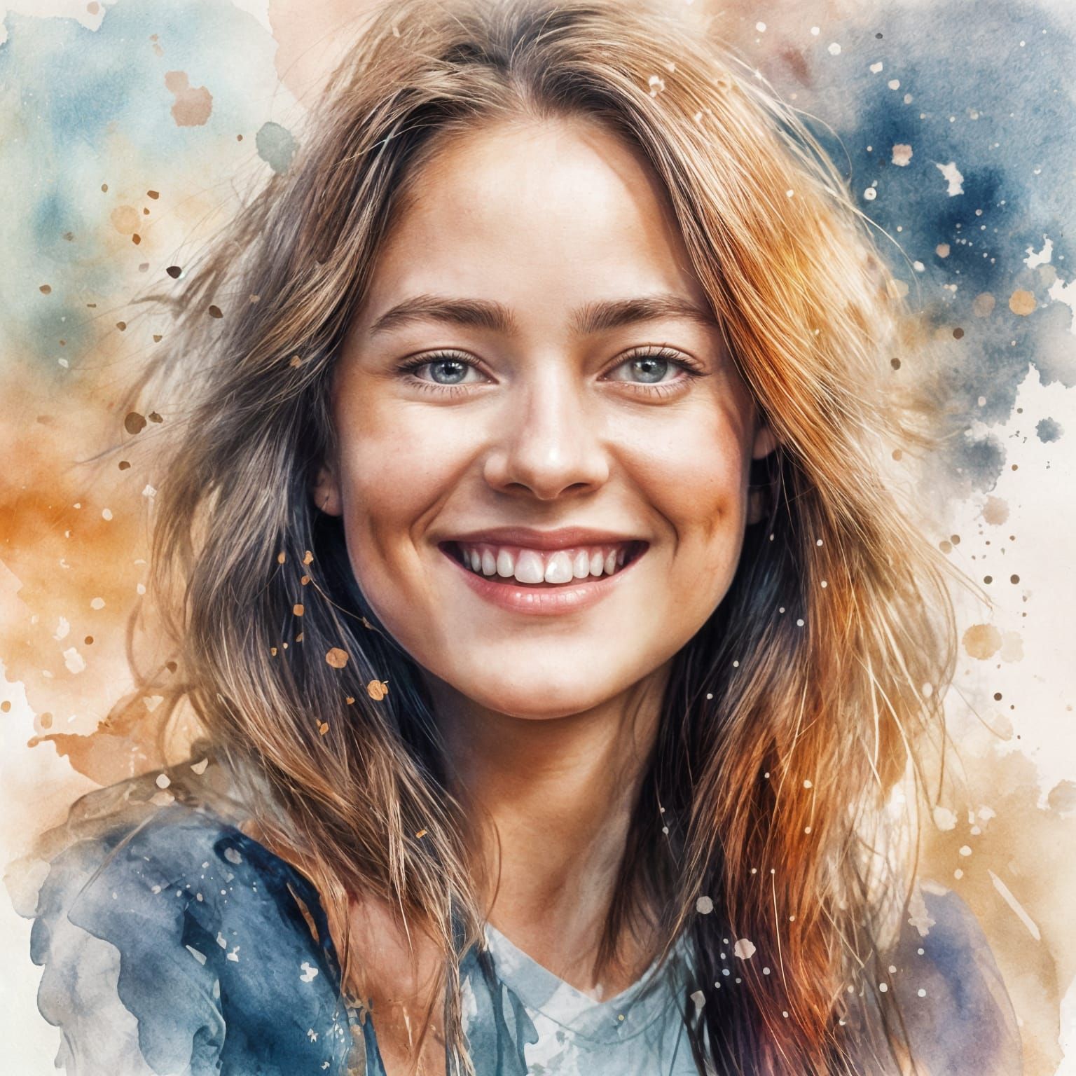 Elegant AI Portrait: A Study in Beauty