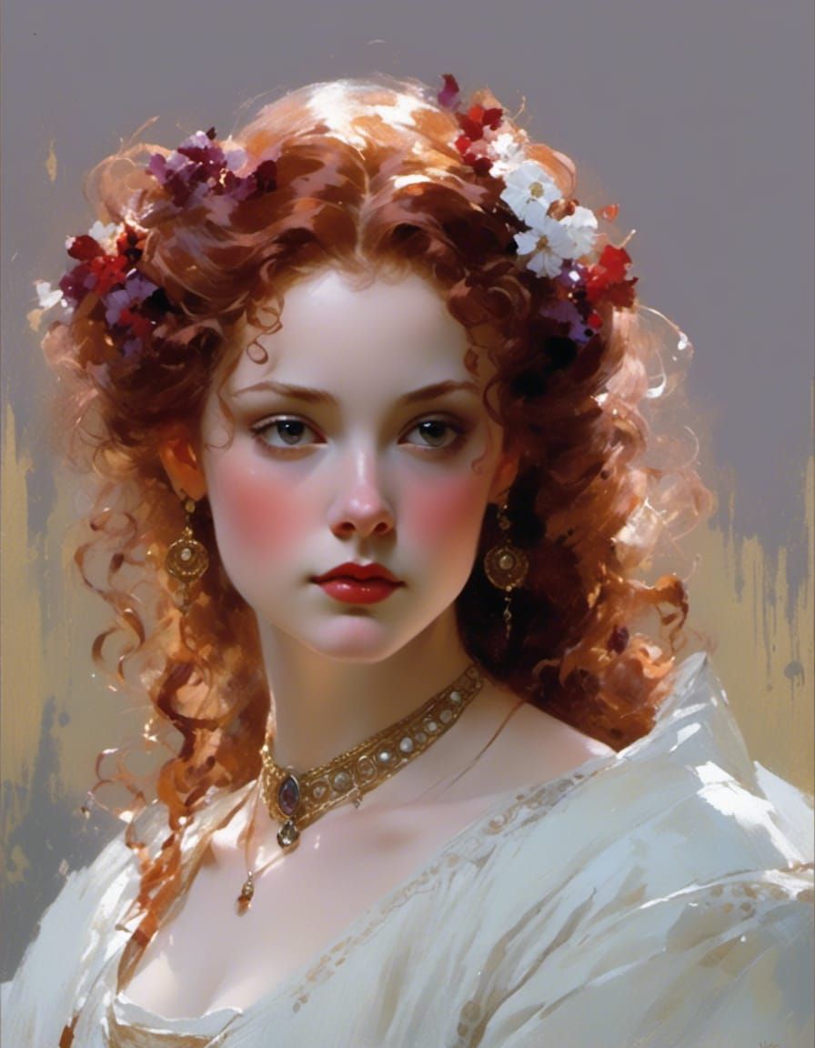 Exotic Queen Isolde in Victorian Style