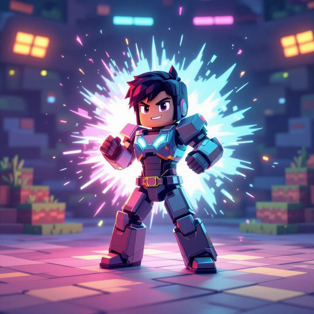 Roblox Avatar Noobini With Ethereal Aura in Pixel Arena