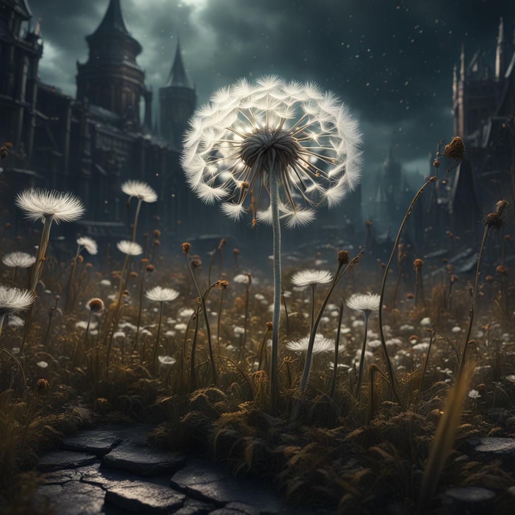 Dandelion Survives Macabre Apocalypse: Detailed Matte Painti...