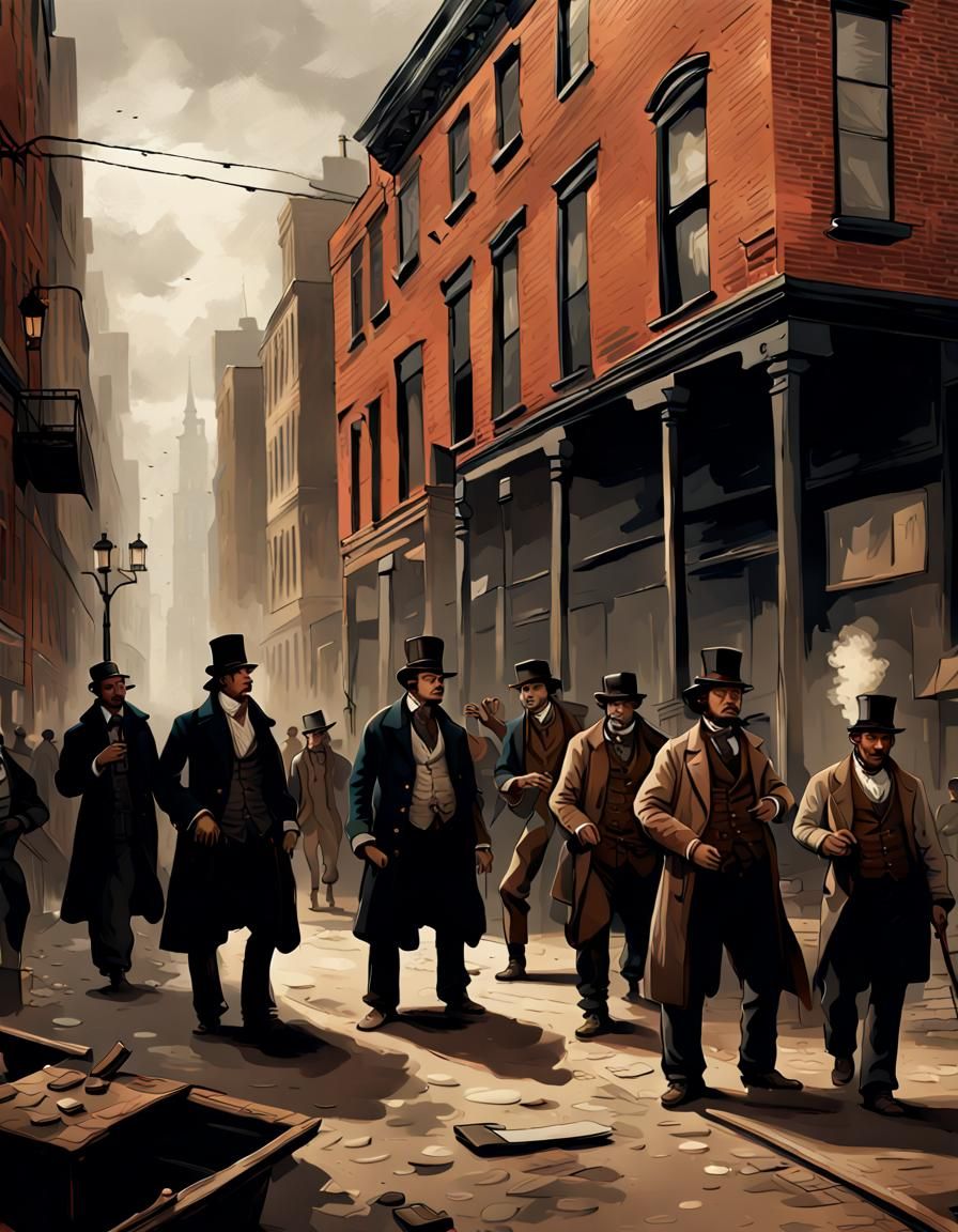 Gang of New York in the mid-19th century