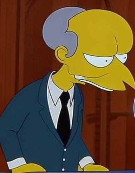 Cartoon Portrait of a Sinister Old Man