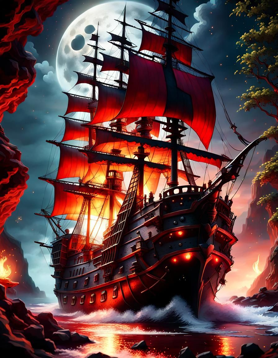 The Crimson Night's Voyage