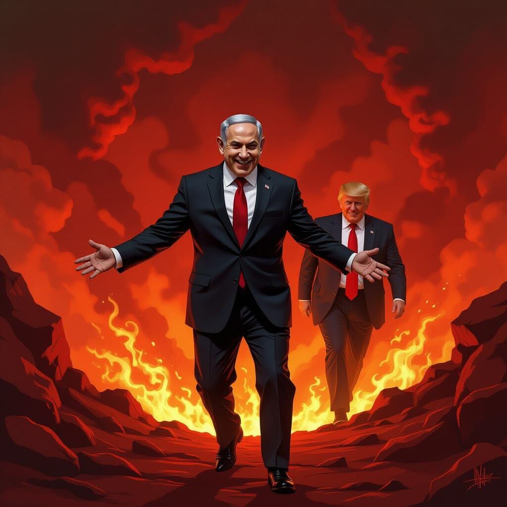 Netanyahu Shoves Sinwar Into Fiery Chasm