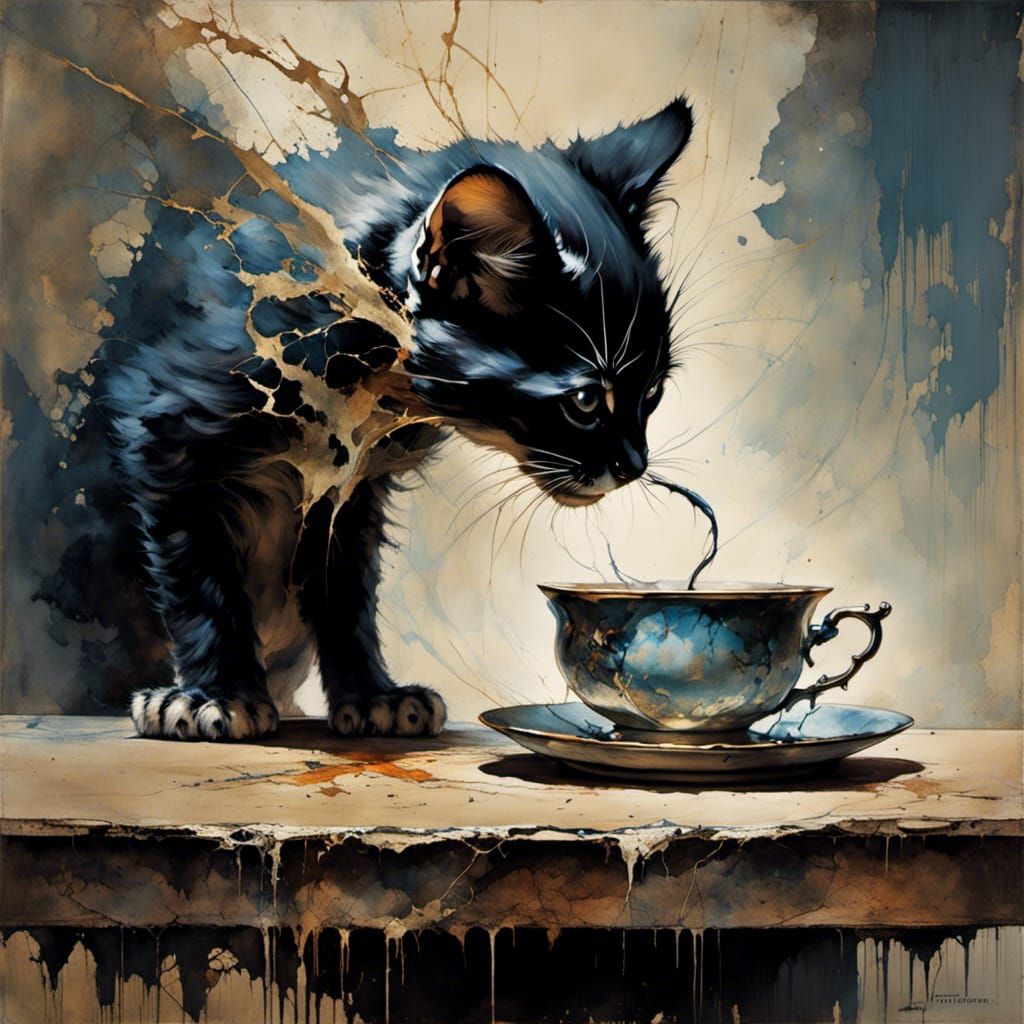 Sinister Kitten's Tea Party Mayhem