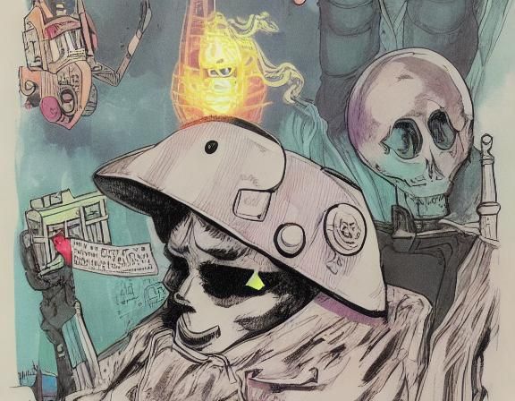 Thought Control: Mixed Media Concept Art