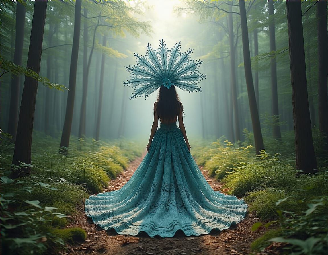 Fluid Millinery Lace Ahaggar Stretching From Here into Never...