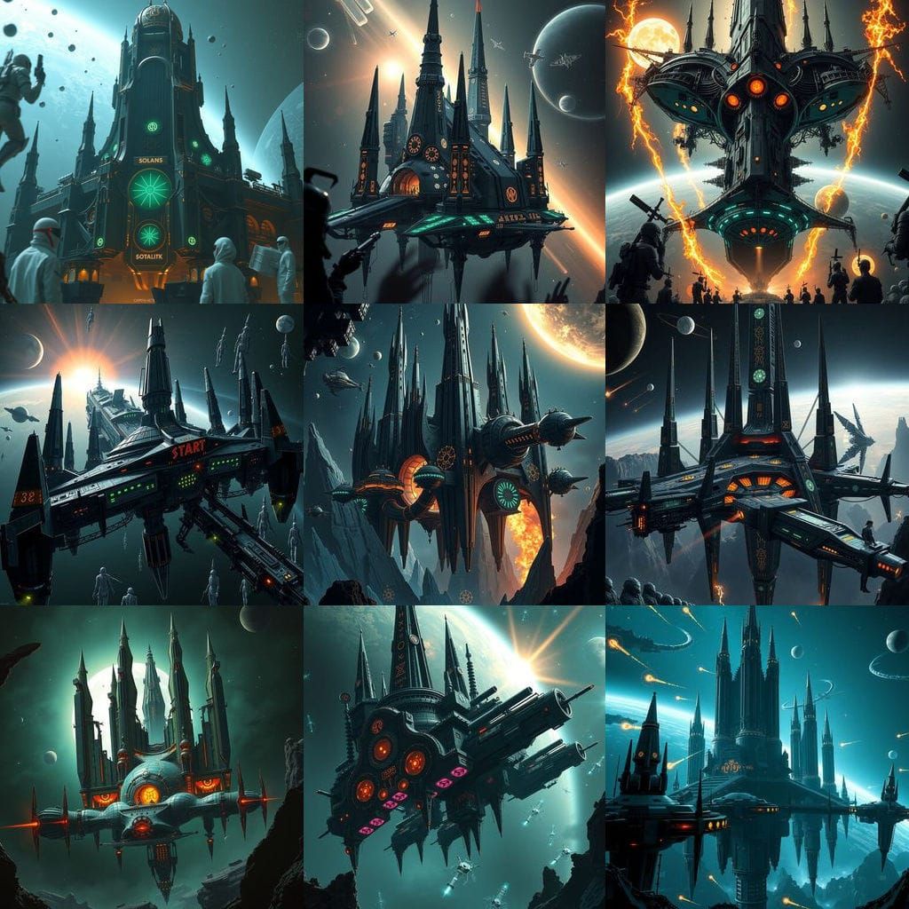 Gothic Space Station: A Grimdark Fusion of Magic and Technol...
