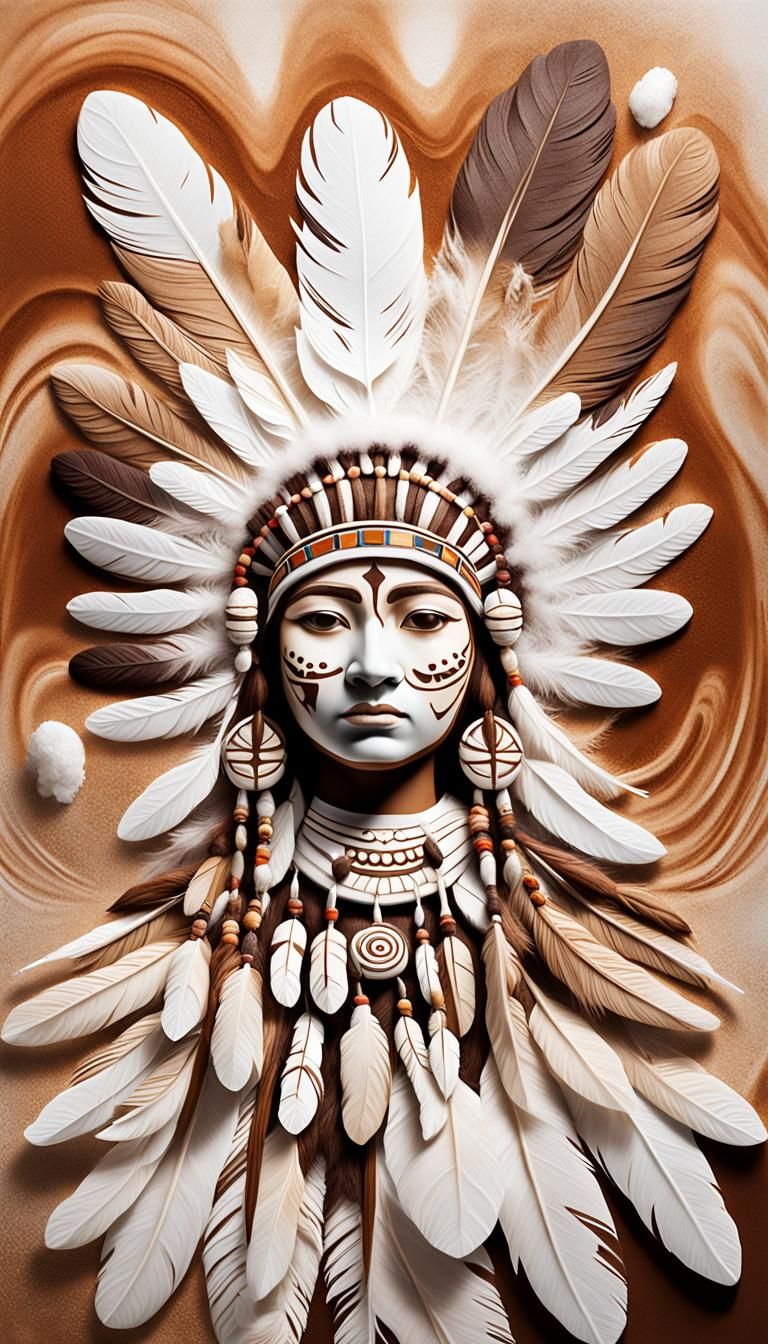 Native American Indian Latte Art by Kangbin Lee