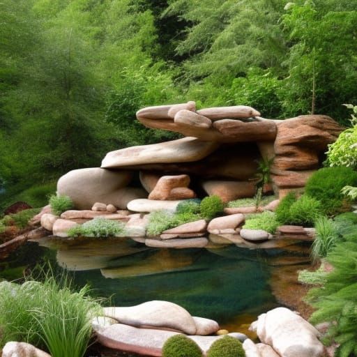 Feng Shui Flintstone Architecture in Garden of Eden