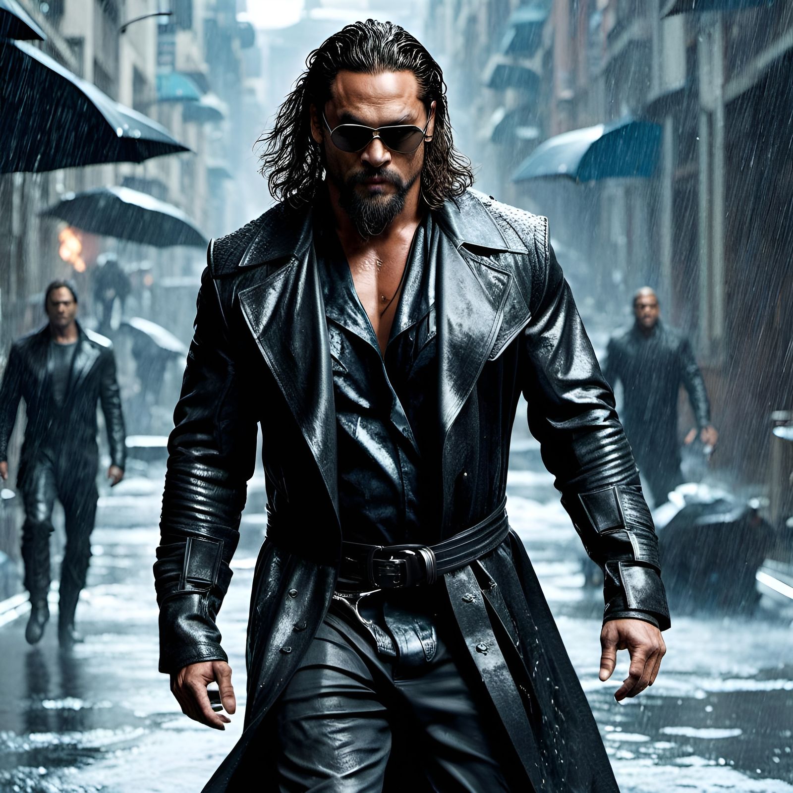 Jason Momoa as Snake Plissken - Escape from New York