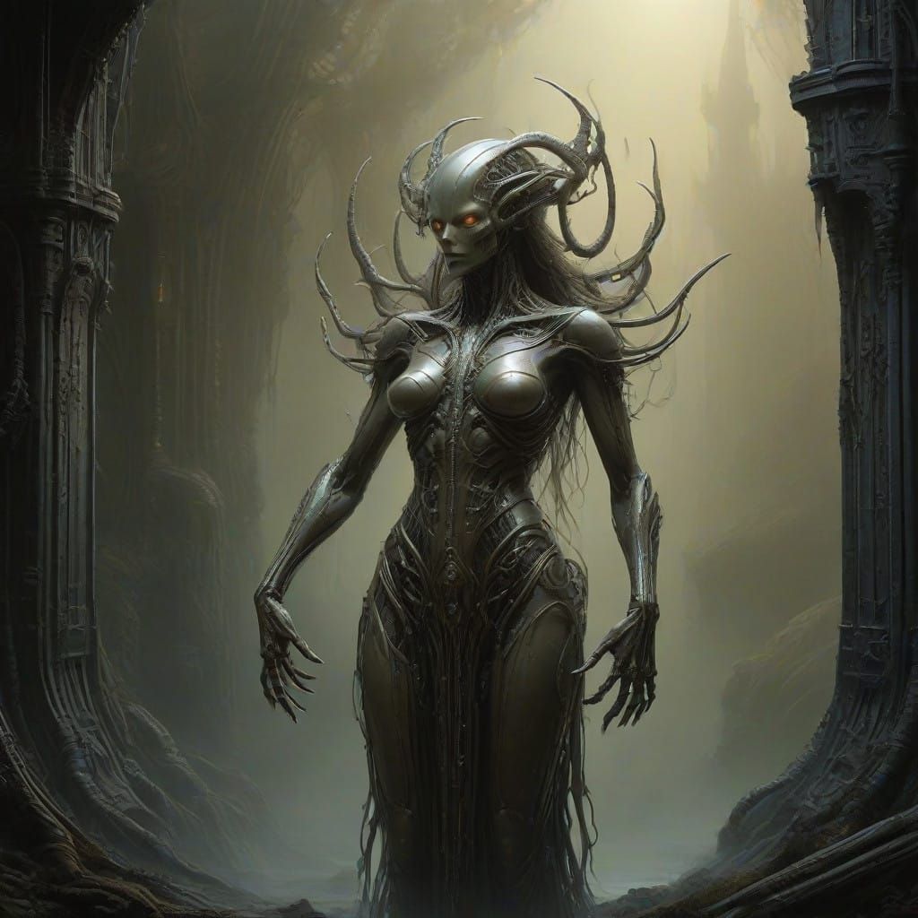 Ethereal Leviathan Rises from Mystical Fog in Dreamlike Real...