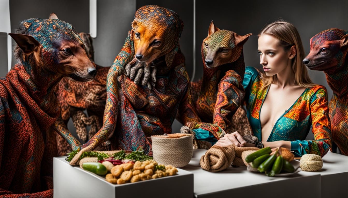 Surreal Alien Restaurant Celebration in Gritty Detail