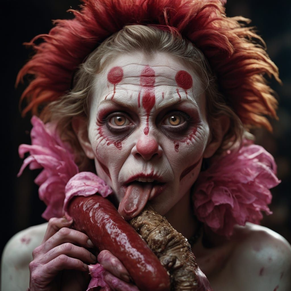 Dark Red Velvet Theater Portrait in High-Contrast Lighting