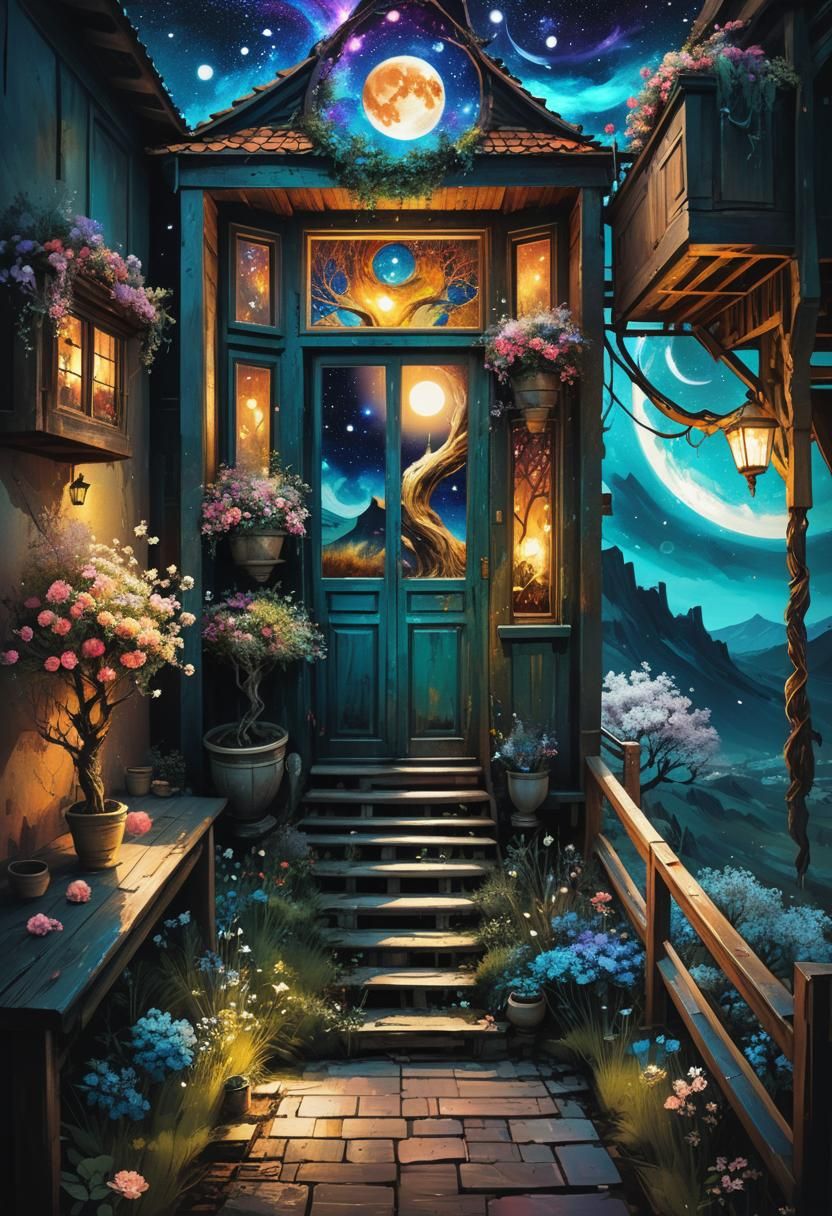 Fantasycore Houses in Flowering Yggdrasil