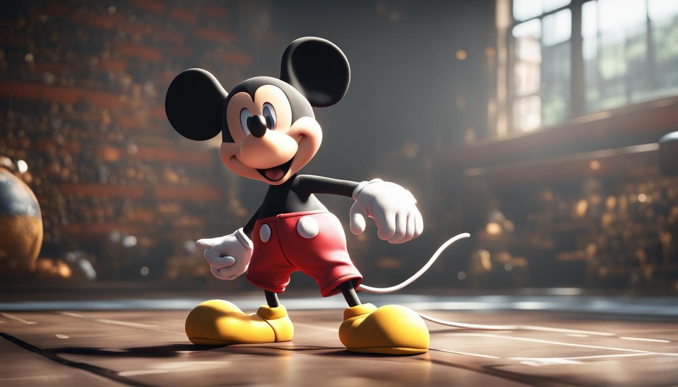 Mikey Mouse in 3D Fighting Game