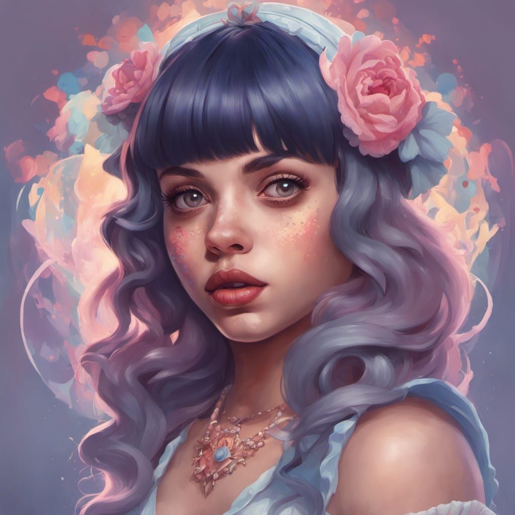 Melanie Martinez Portrait in Artstation Style