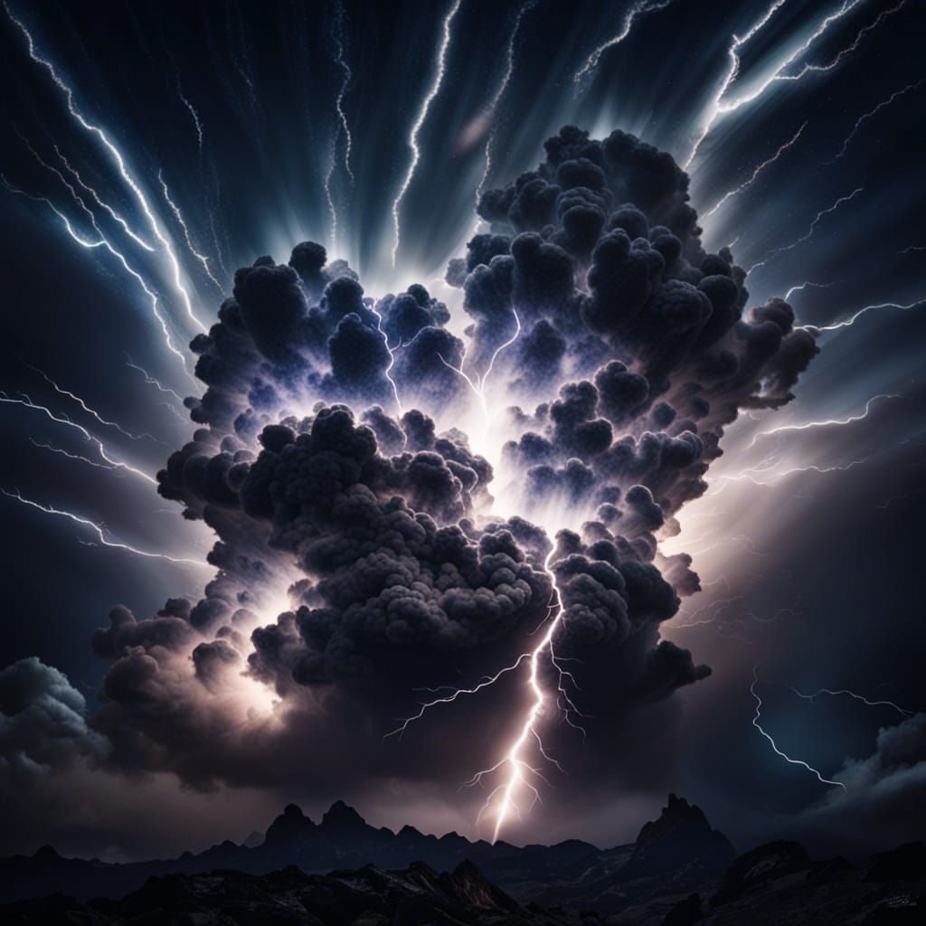 Spectacular Galaxy Hand Creates Lightning Strike