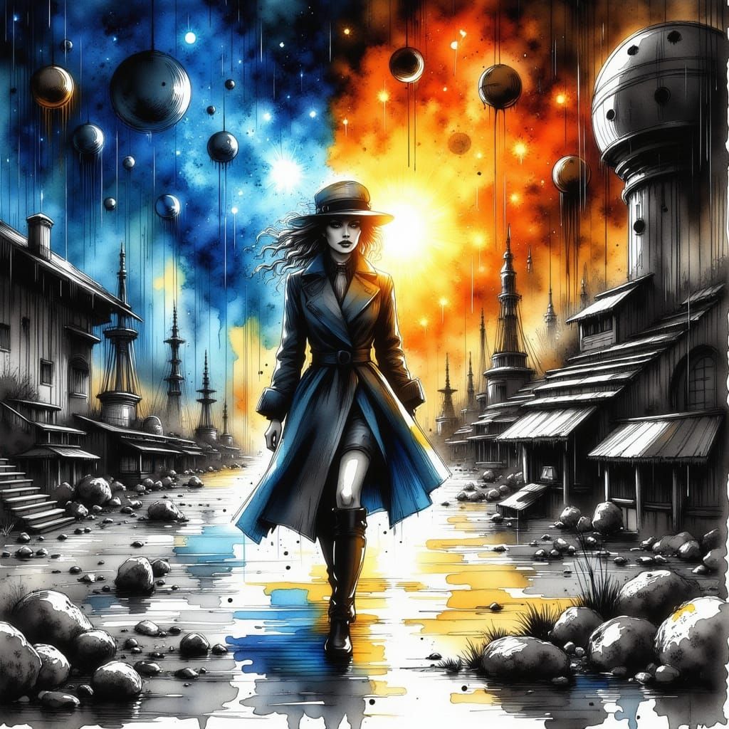 <lora:Ink Splatter:1.0> <lora:Alcohol Ink Flux:1.0>