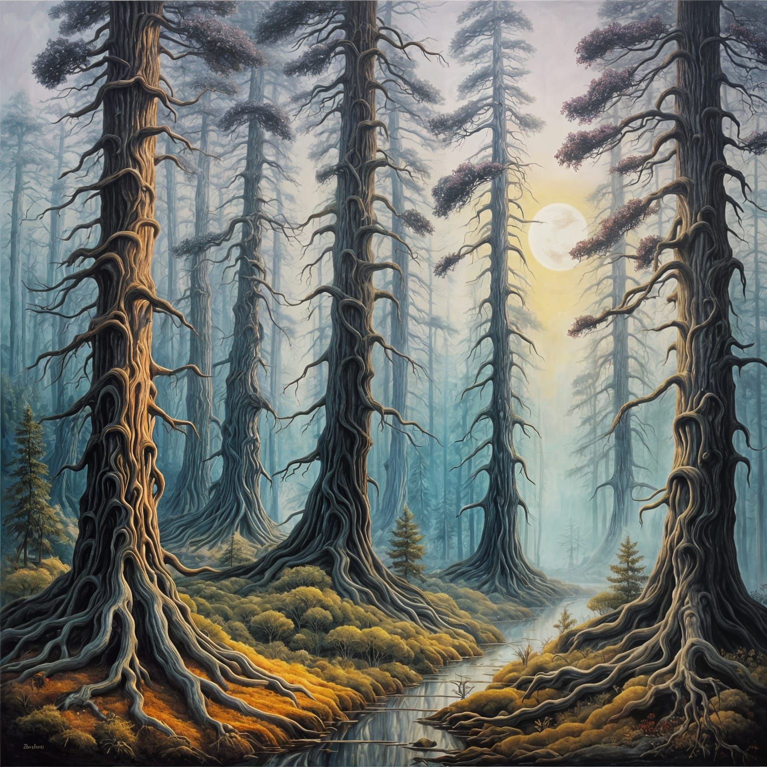 Surreal Black Forest Inspired by Salvador Dali