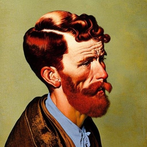 Portrait of a Weary Irish Man as Digital Art