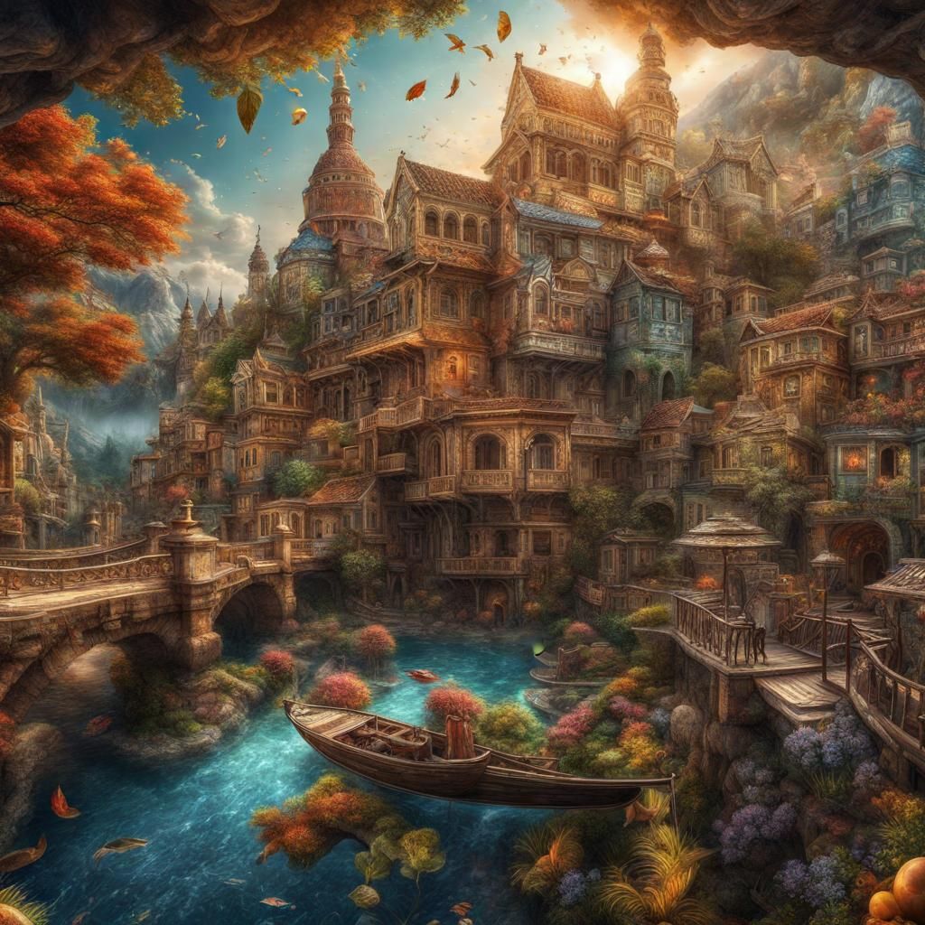 Intriguing Puzzle-Like Artwork in HDR