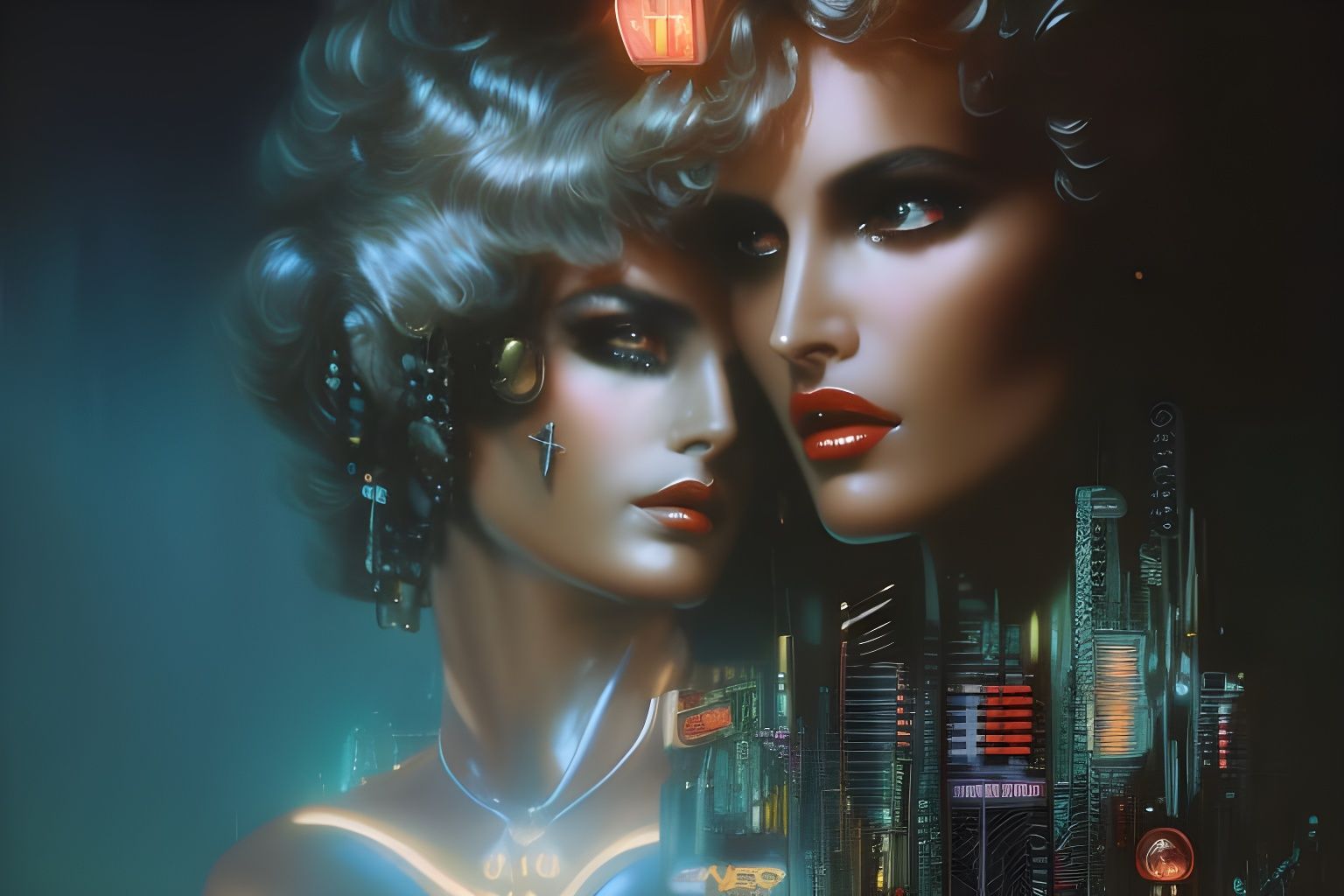 Cyber Punk 80's release movie poster