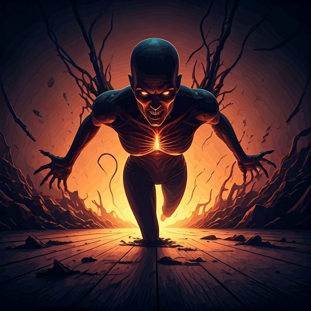 Nightmares Bursting Through the Floor: A Surreal Vision