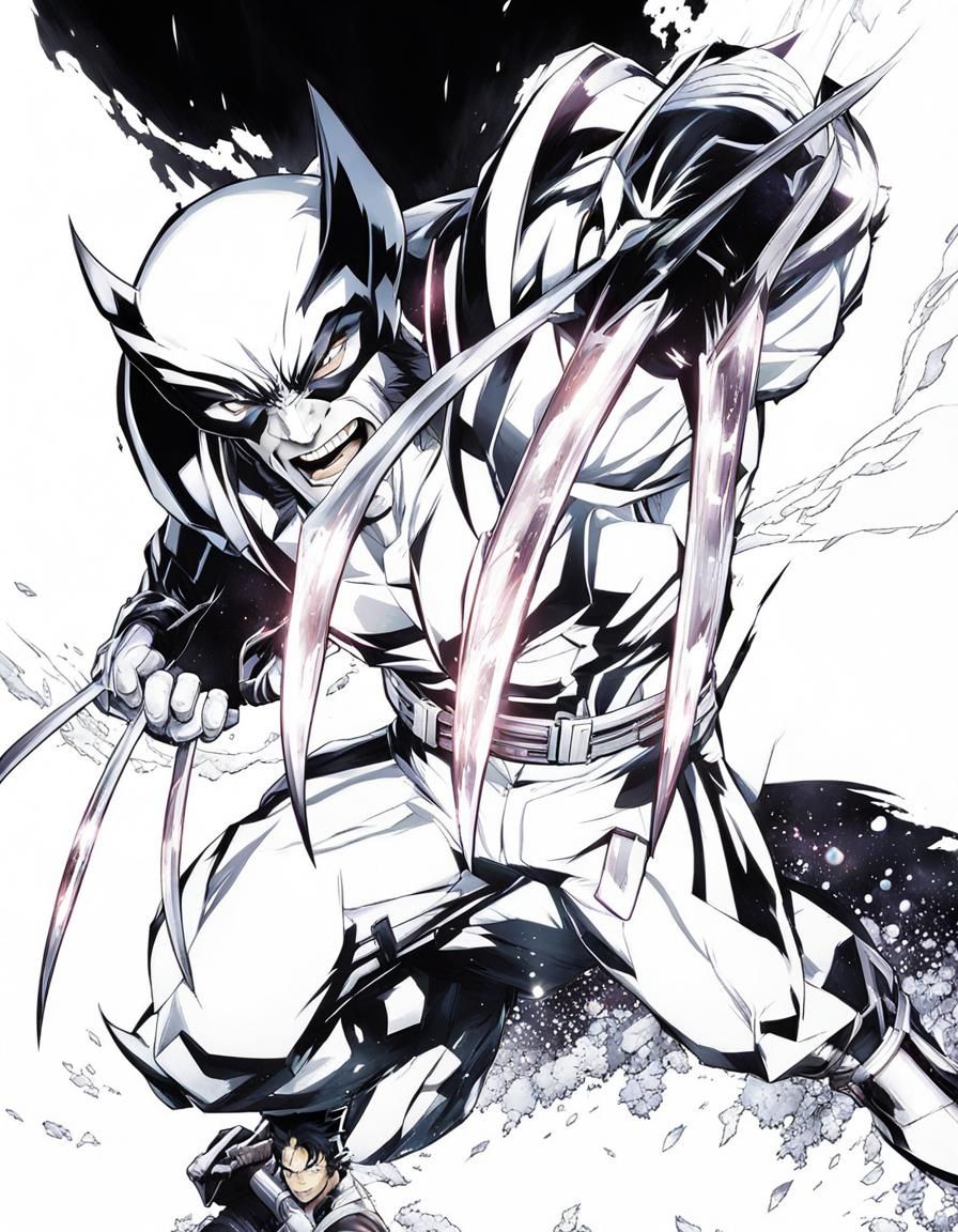 Wolverine Anime Key Visual Art Portrait